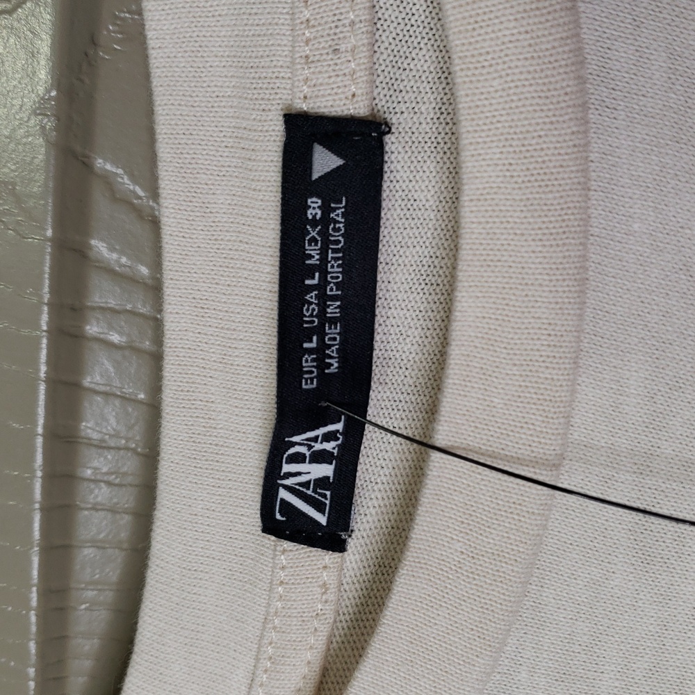 Zara Cream Tiered Midi Dress NWOT - Picture 4 of 6